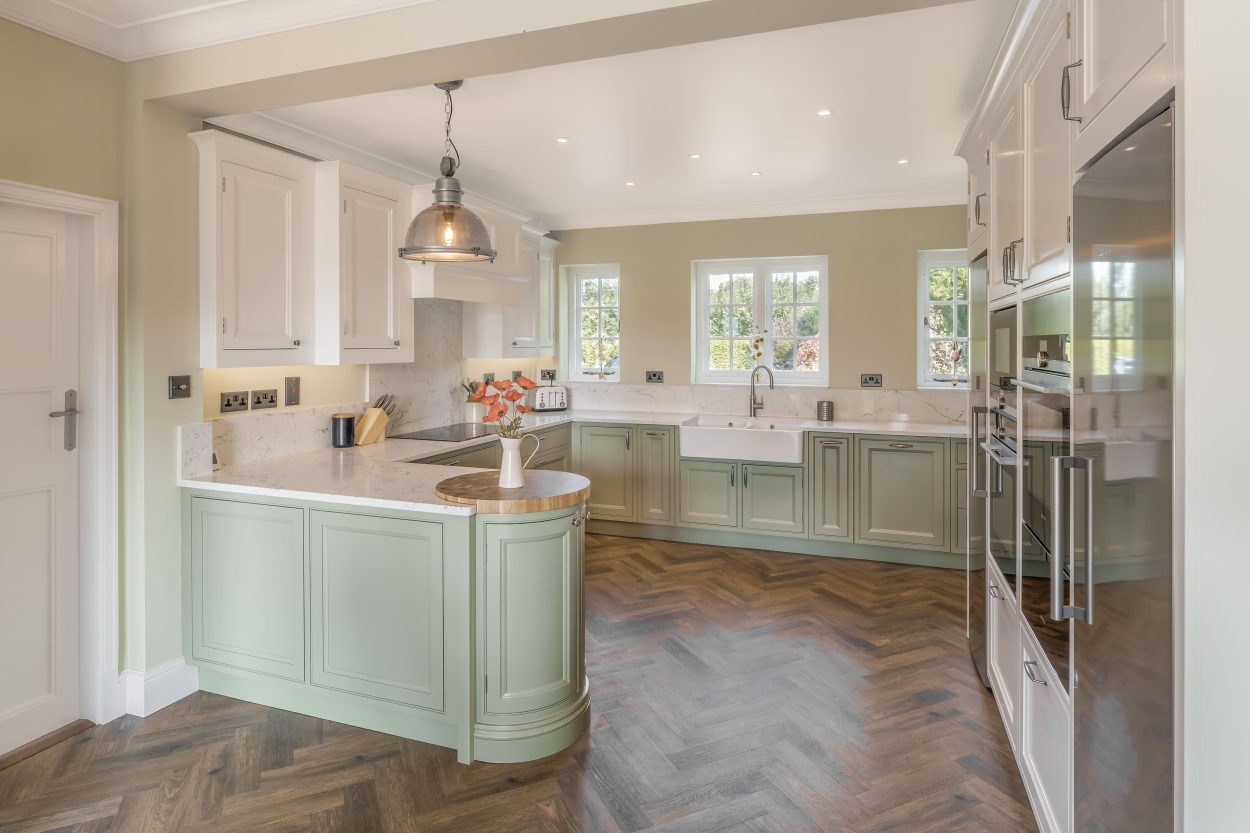Traditional Painted In-Frame Kitchen & Utility Design